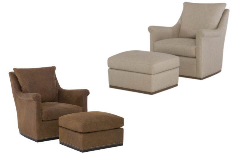 Houston Swivel Chairs & Ottomans by Wesley Hall