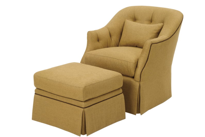 Kelson Chair & Ottoman by Wesley Hall 