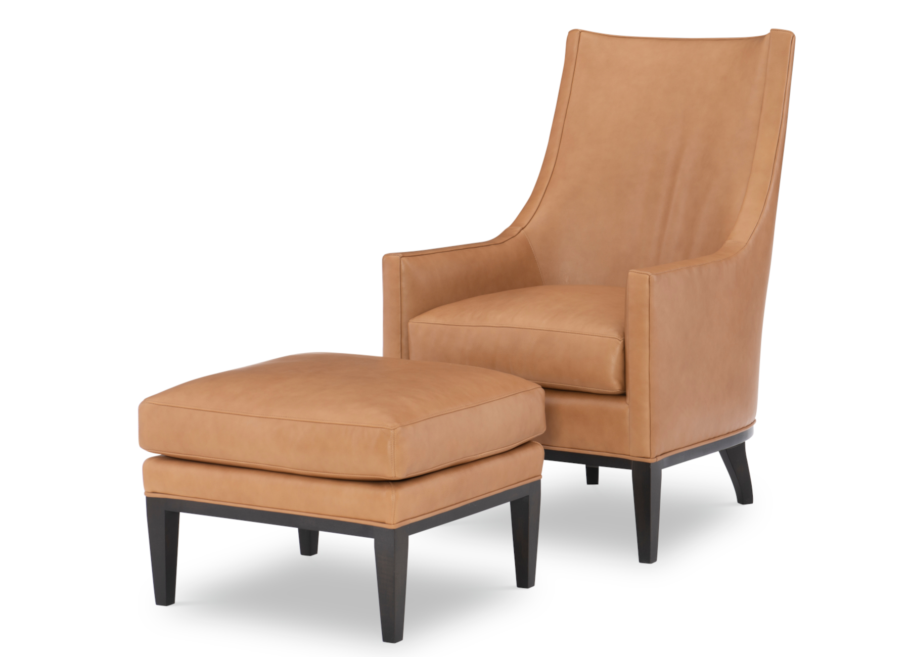 Quayden L504 Leather Chair & L504-23 Ottoman by Wesley Hall (sold separately)