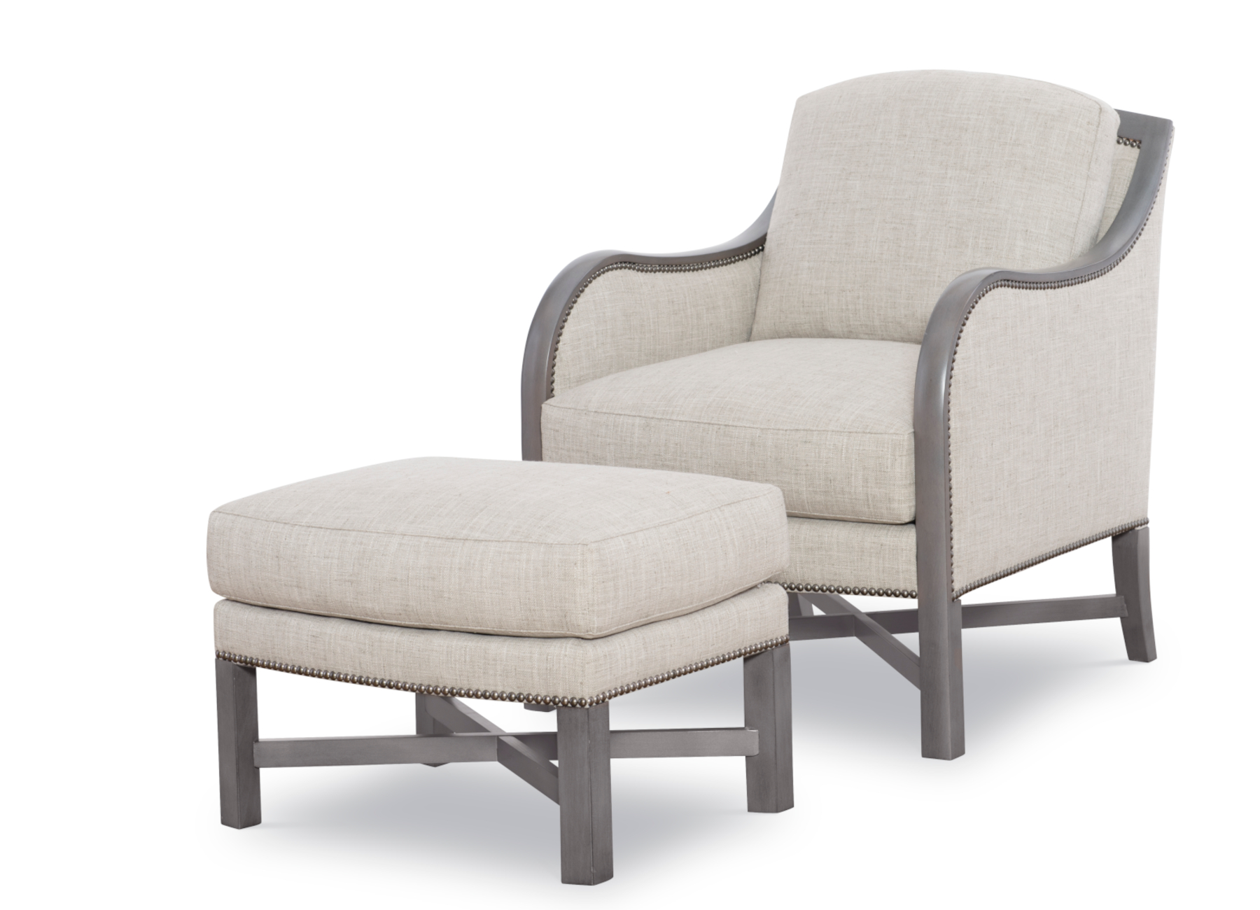 Dover 515 Fabric Chair & 515-24 Ottoman by Wesley Hall (sold separately)