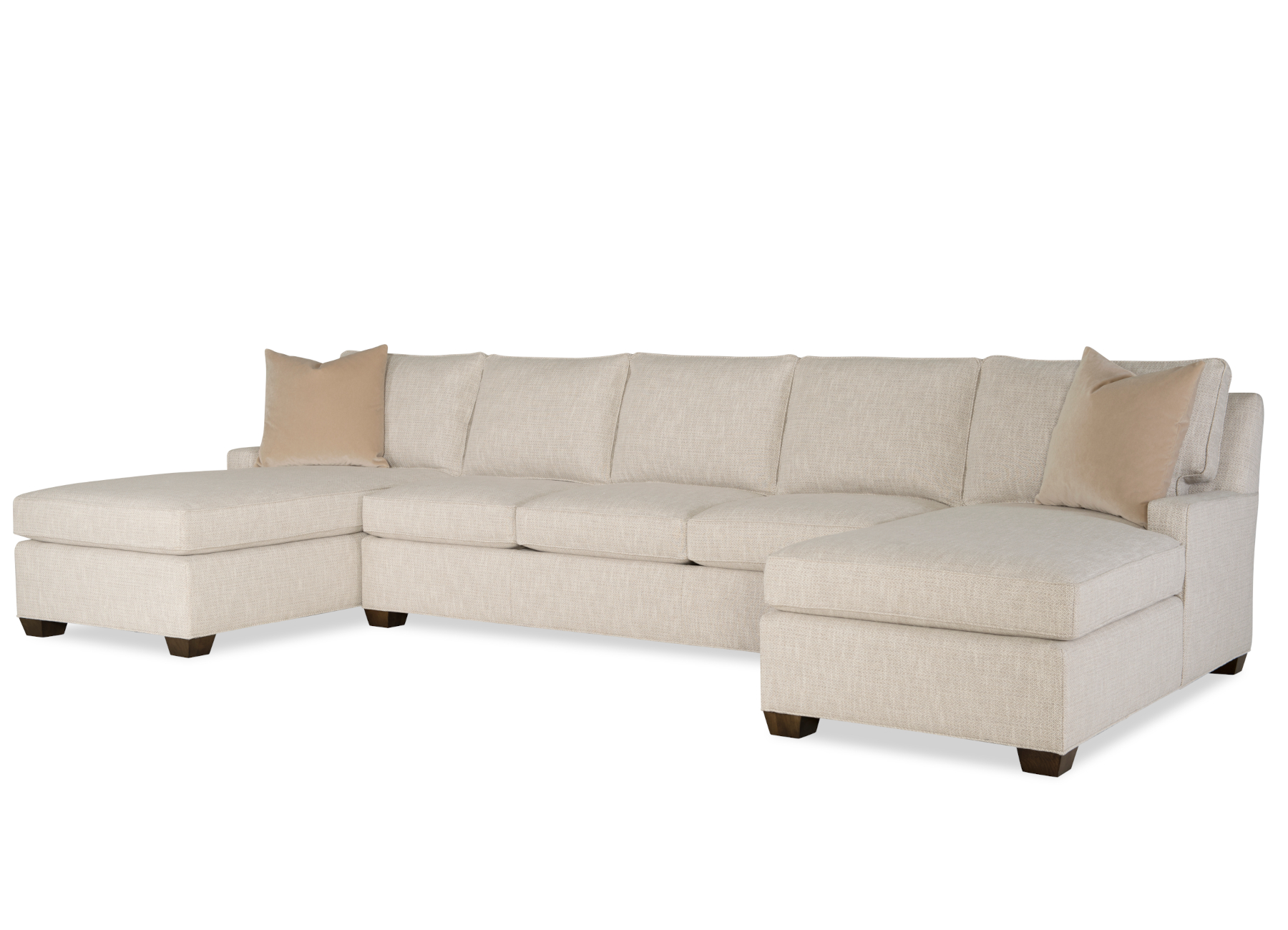 Hodge 2080 Fabric Sectional by Wesley Hall