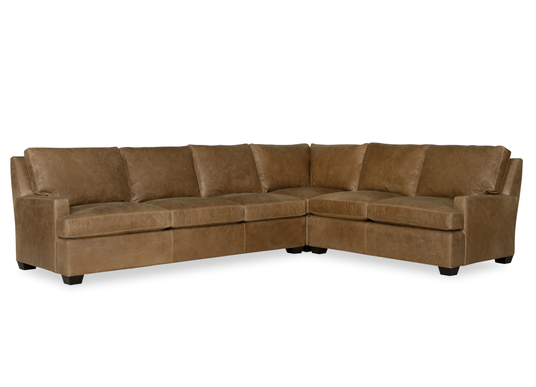 Hodge L2080 Leather Sectional by Wesley Hall