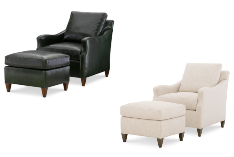 Ingram Chair & Ottoman by Wesley Hall