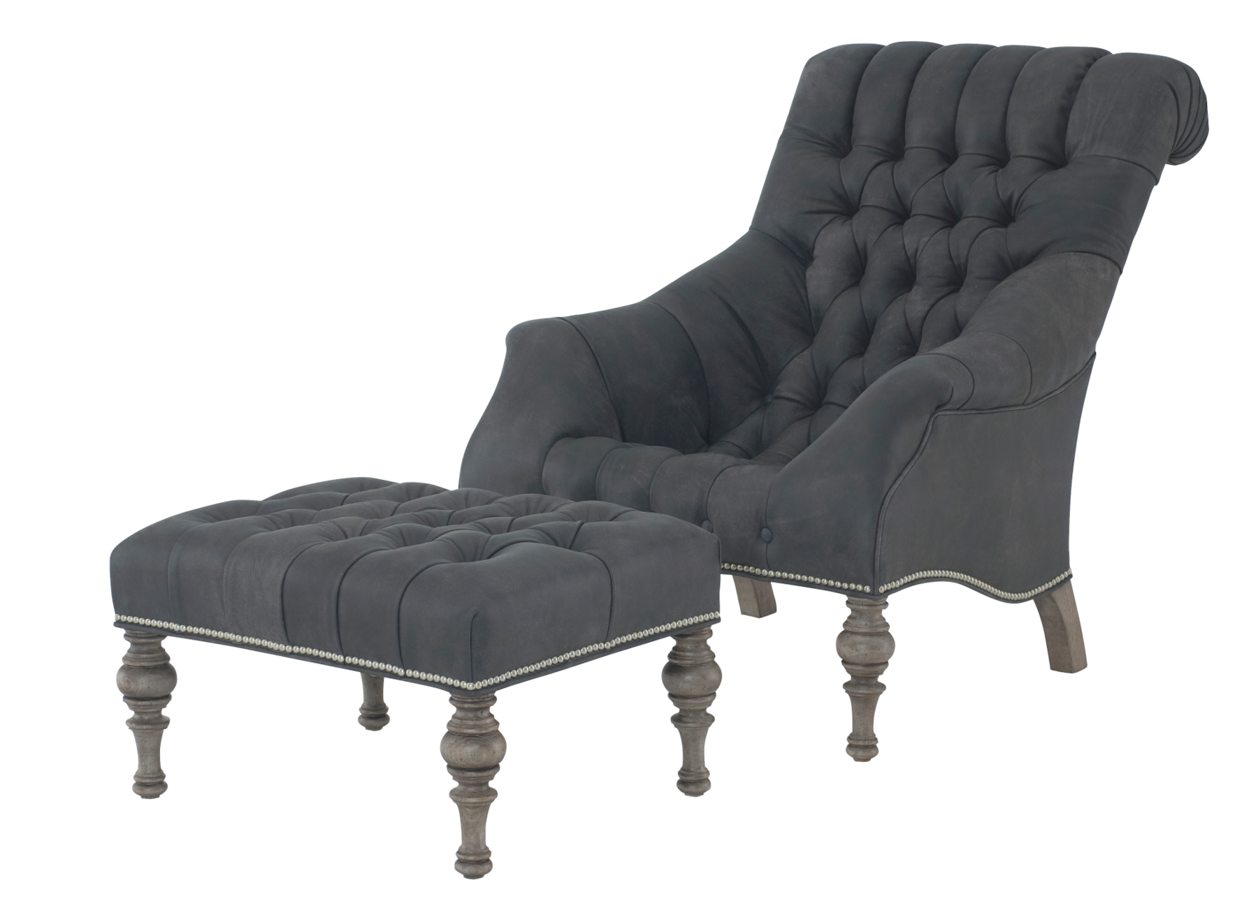 Irving L7045 Leather Chair & L7045-26 Ottoman by Wesley Hall (sold separately)