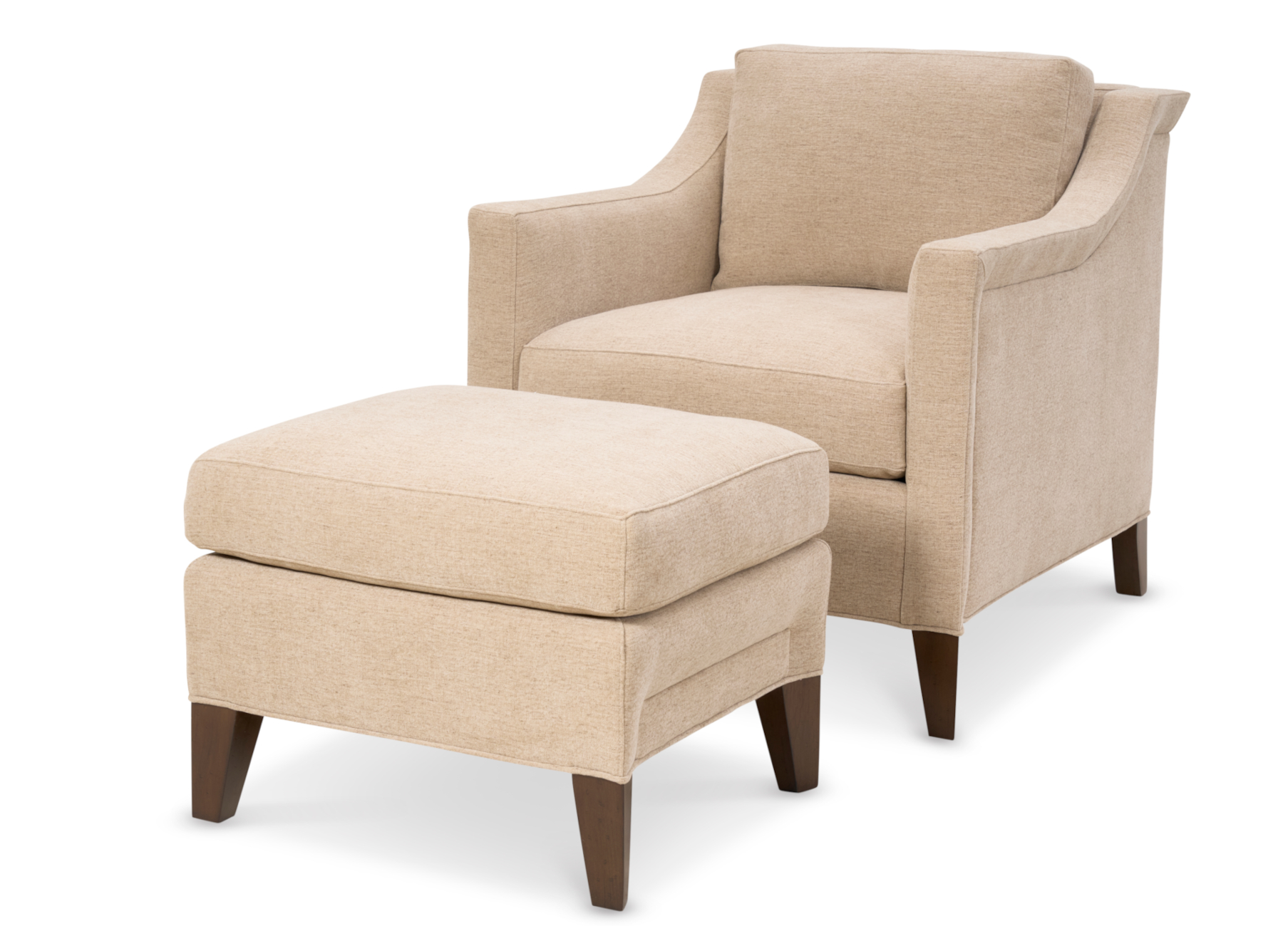 Max 2581 Fabric Chair & 2581-23 Ottoman by Wesley Hall (sold separately)