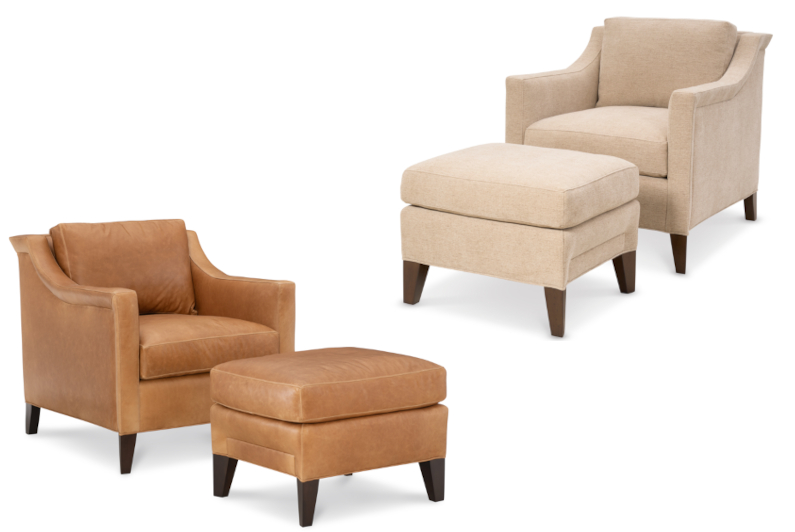 Max Chair & Ottoman by Wesley Hall