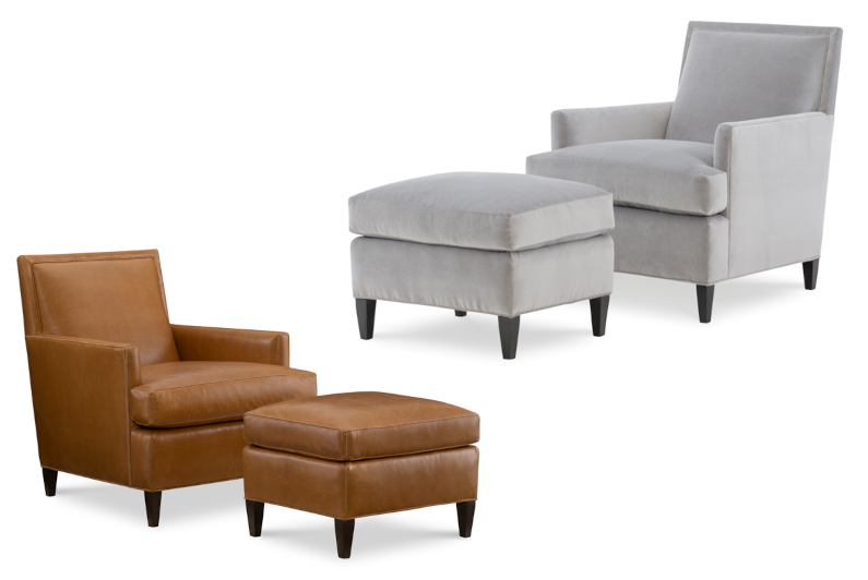 Munsey Chair & Ottoman by Wesley Hall