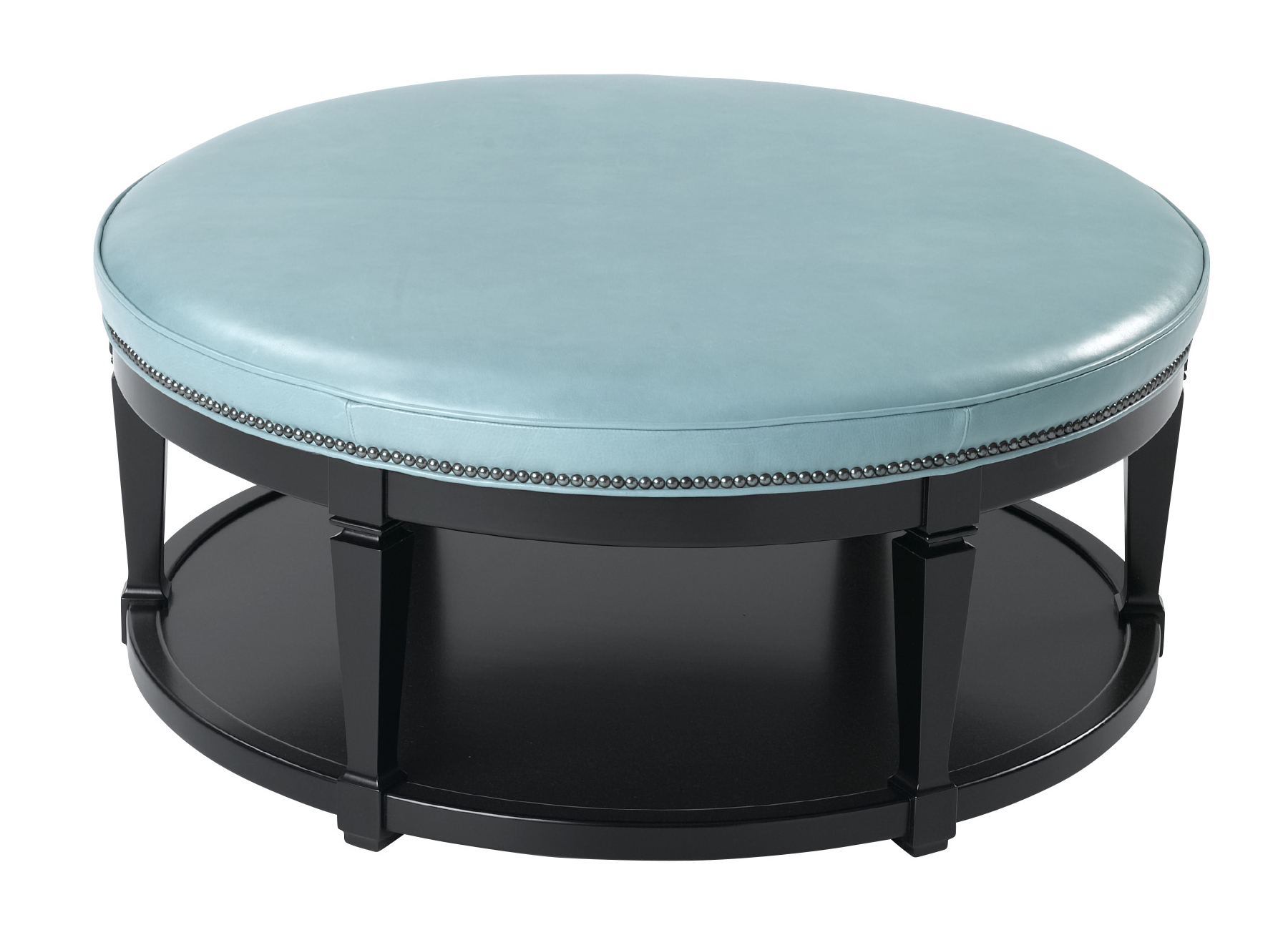 Carrie L70 Leather Ottoman by Wesley Hall