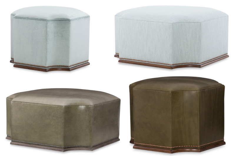 Furrow Ottomans by Wesley Hall