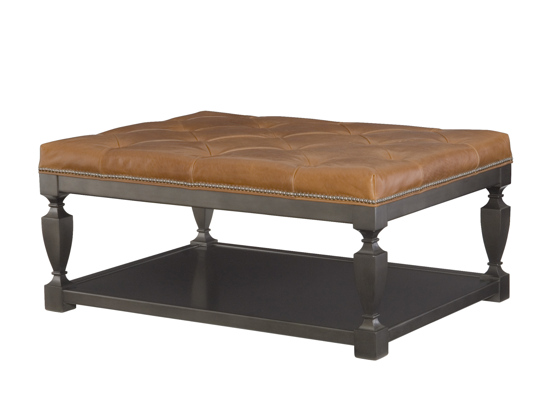 Lance L134 Leather Ottoman by Wesley Hall