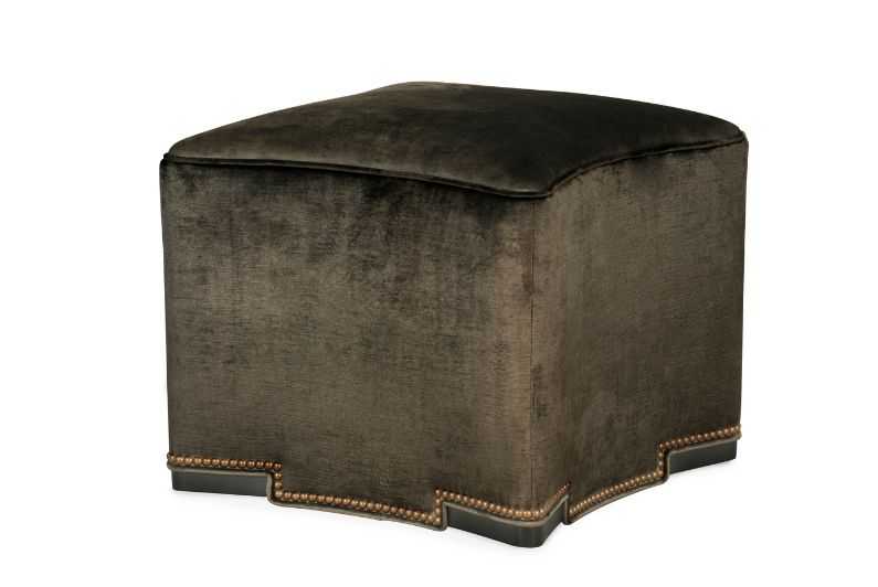 Lune 149-C Fabric Ottoman by Wesley Hall