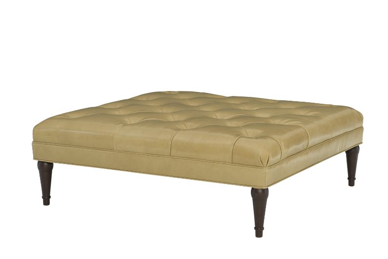 Olson L94 Leather Ottoman by Wesley Hall