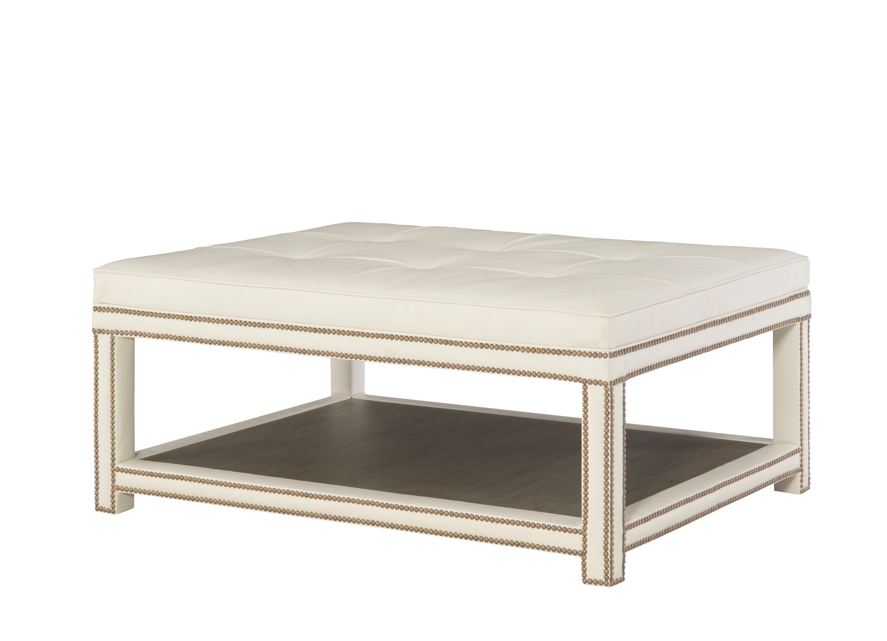 Pennell L93 Leather Ottoman by Wesley Hall