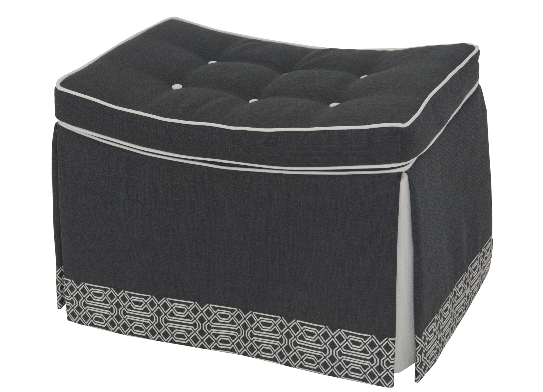 Sway 75 Fabric Ottoman by Wesley Hall