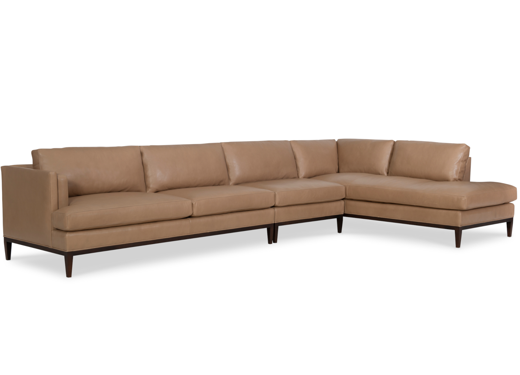 Peretti L2084 Leather Sectional by Wesley Hall