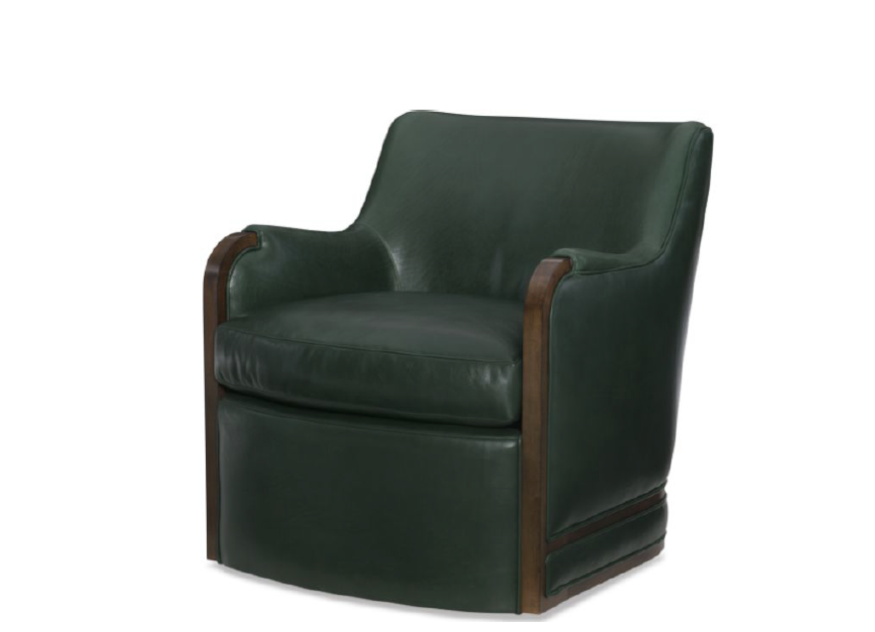 Dulcet PL548 Leather Swivel Chair by Wesley Hall