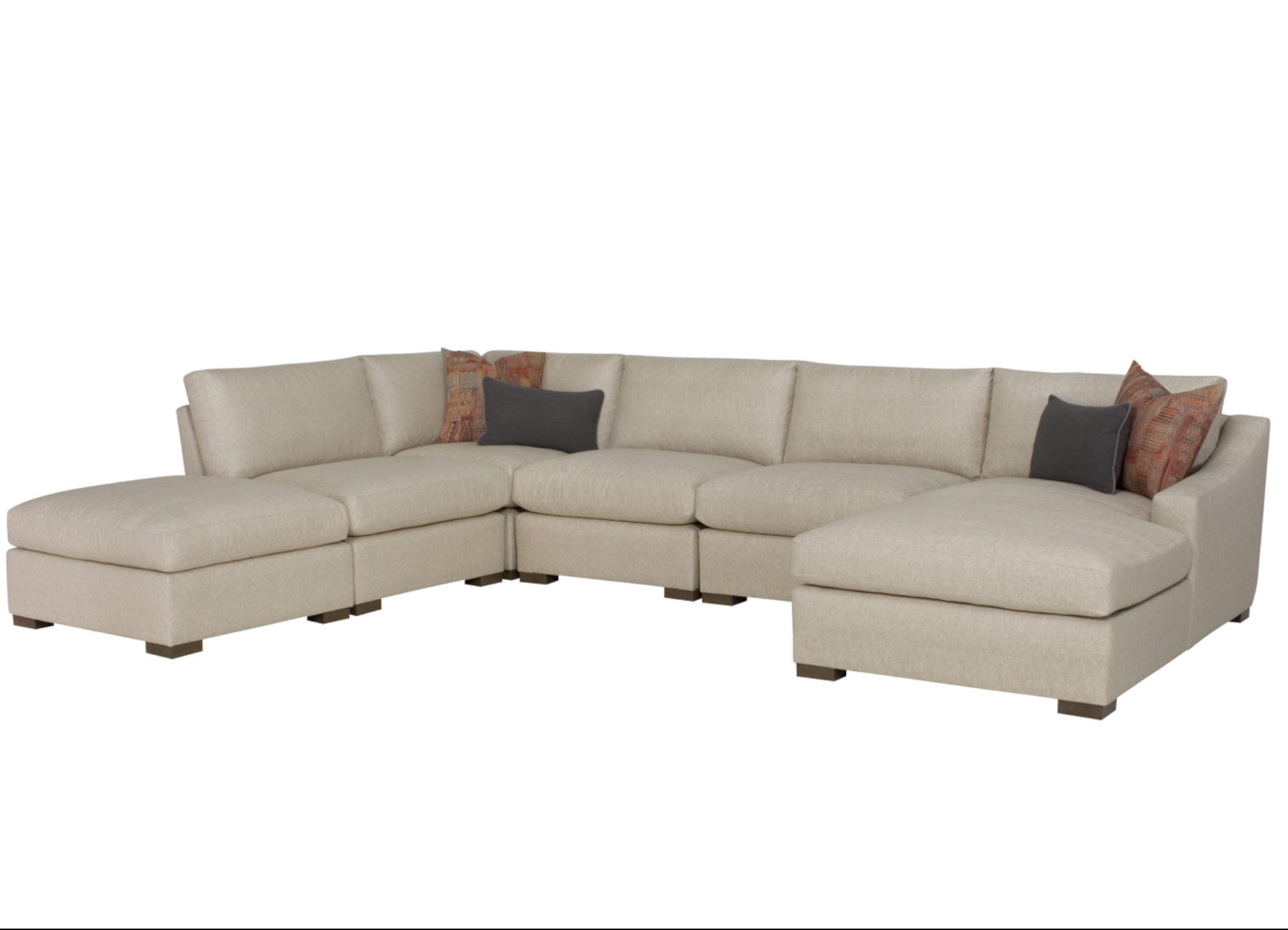 McCoy 1998 Fabric Sectional by Wesley Hall