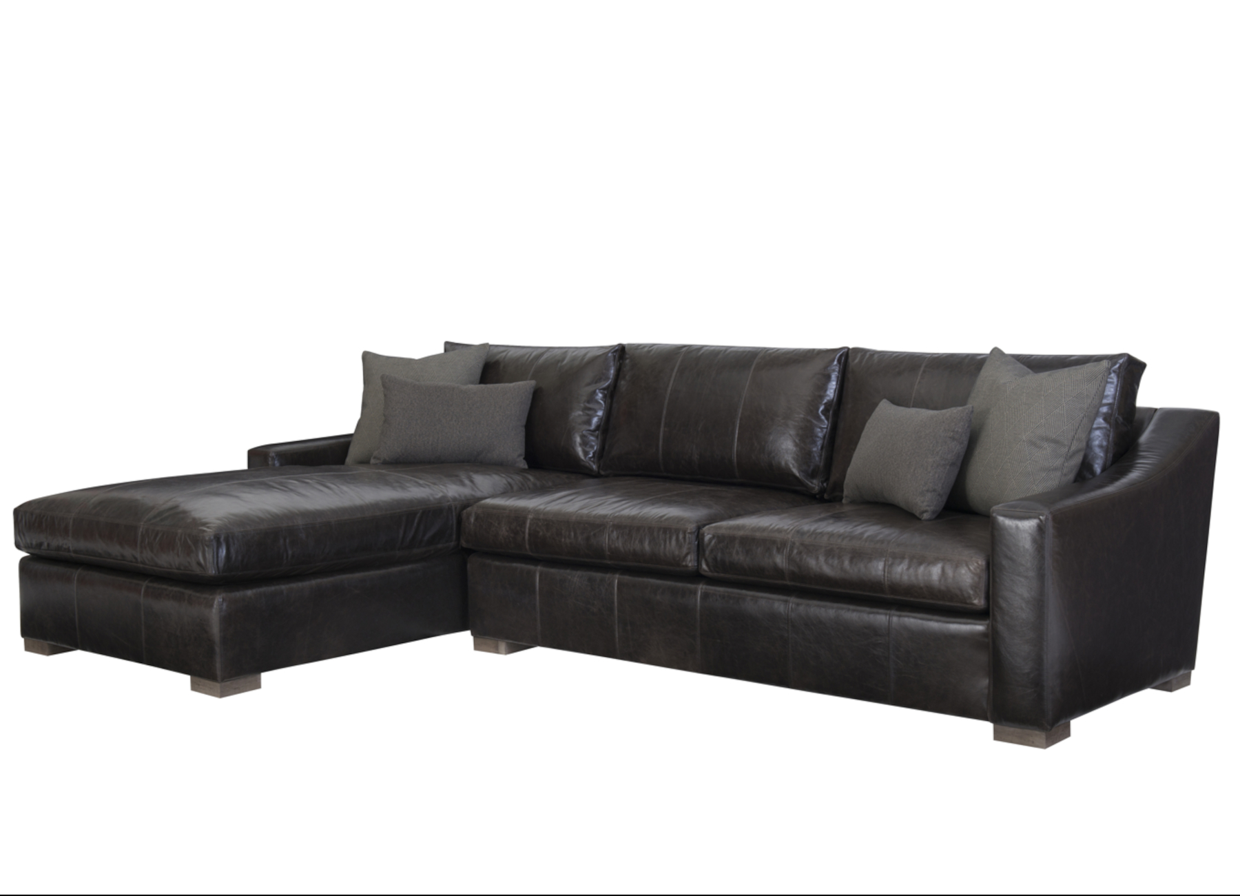McCoy L1998 Leather Sectional by Wesley Hall