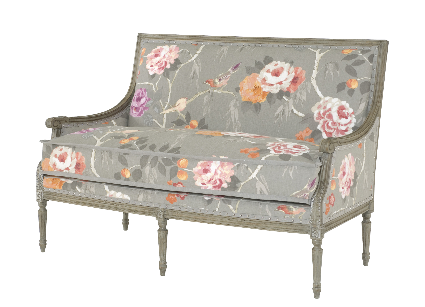 Grantham 710-56 Fabric Settee by Wesley Hall