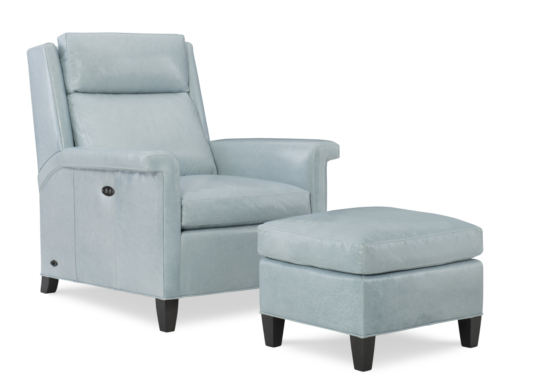 Talley L563 Leather Tilt Back Chair & L563-23 Ottoman by Wesley Hall (sold separately)