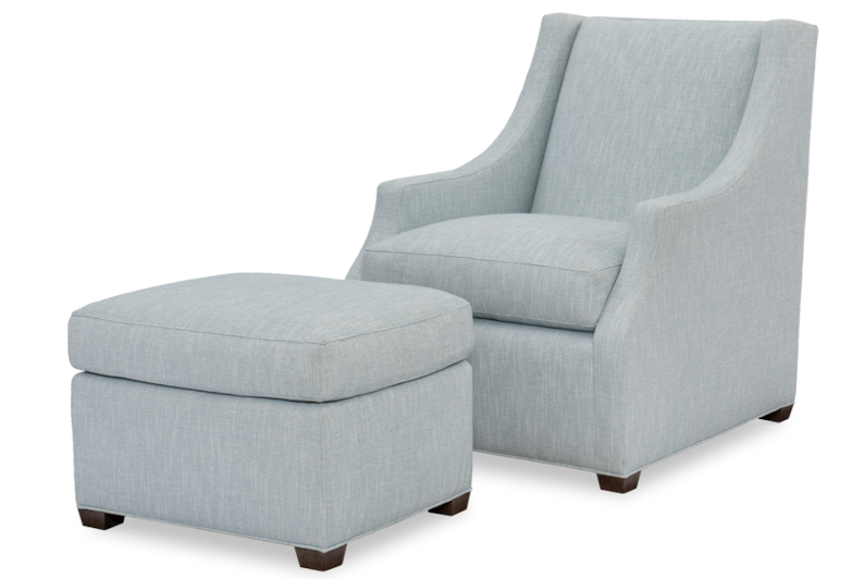 Trevor Chair & Ottoman by Wesley Hall