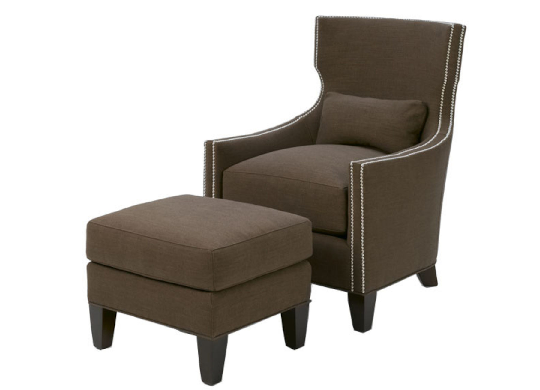 Tribeca 712 Fabric Chair & 712-24 Ottoman by Wesley Hall (sold separately)