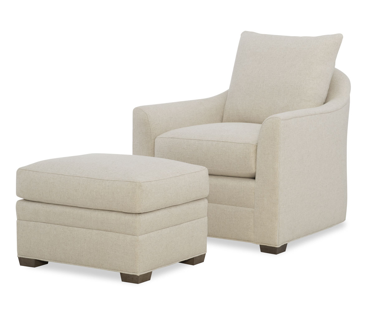 Wesley Hall 2507 Gerringer Chair and 2507-26 Gerringer Ottoman