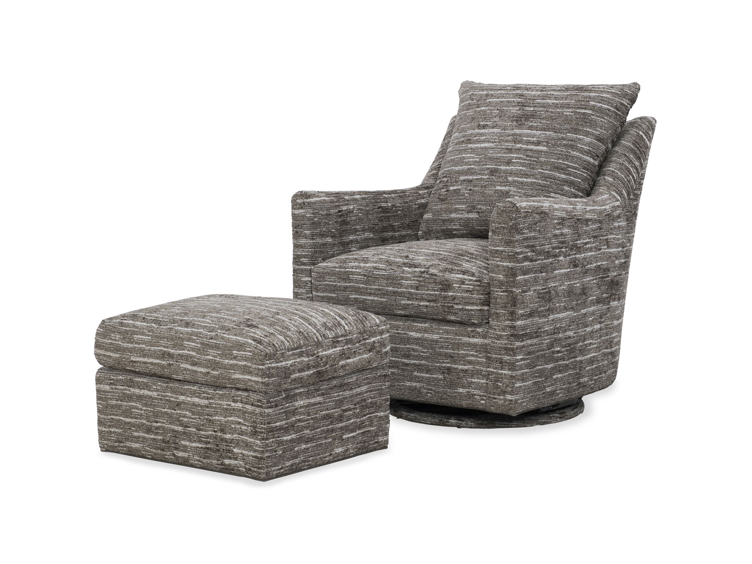 Wesley Hall 463 Grandover Swivel Glider and 463-24 Grandover Ottoman