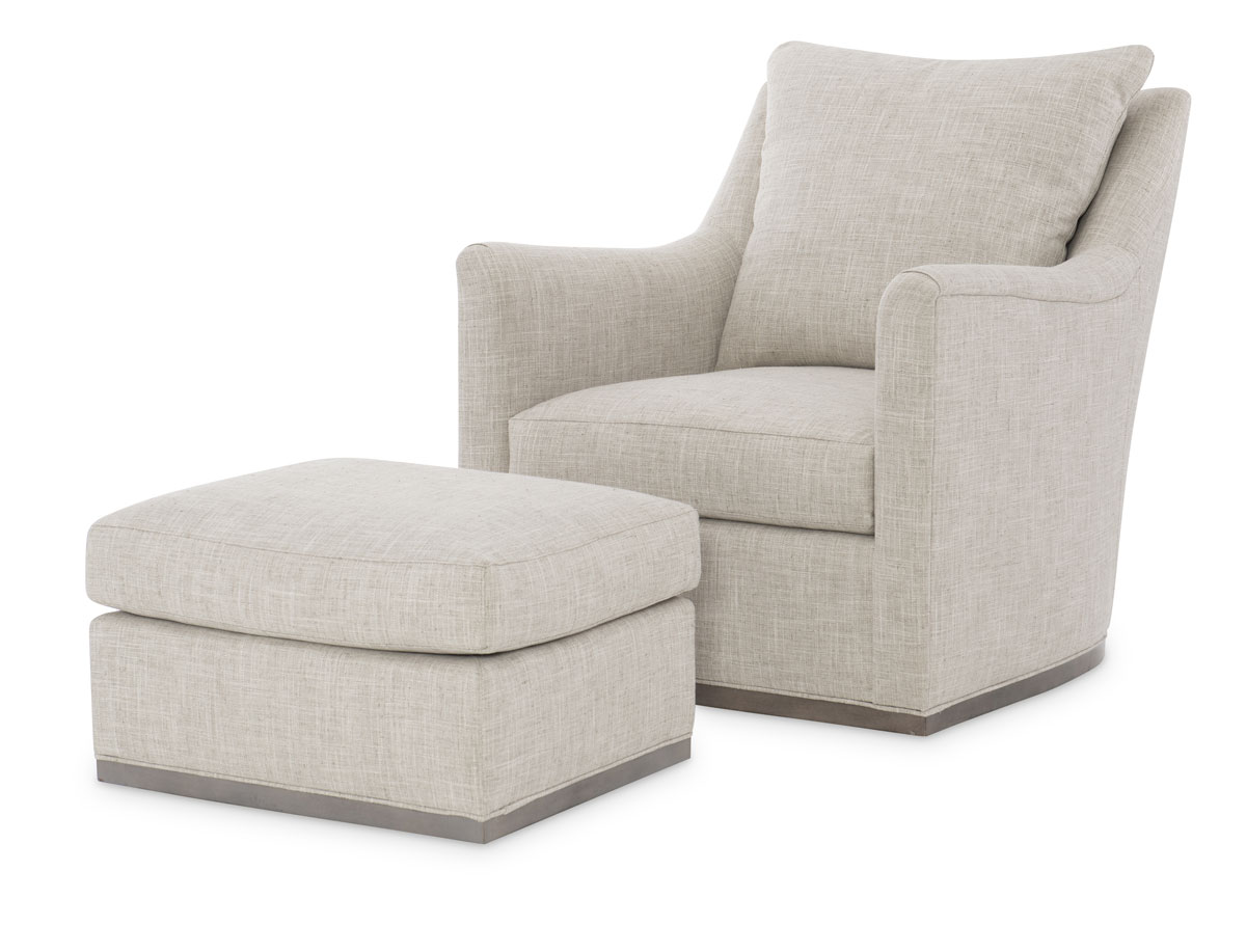 Wesley Hall 511 Jamestown Swivel Chair and 511-24 Jamestown Ottoman