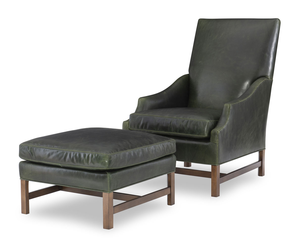Wesley Hall L501 Laslo Chair and L501-25 Laslo Ottoman