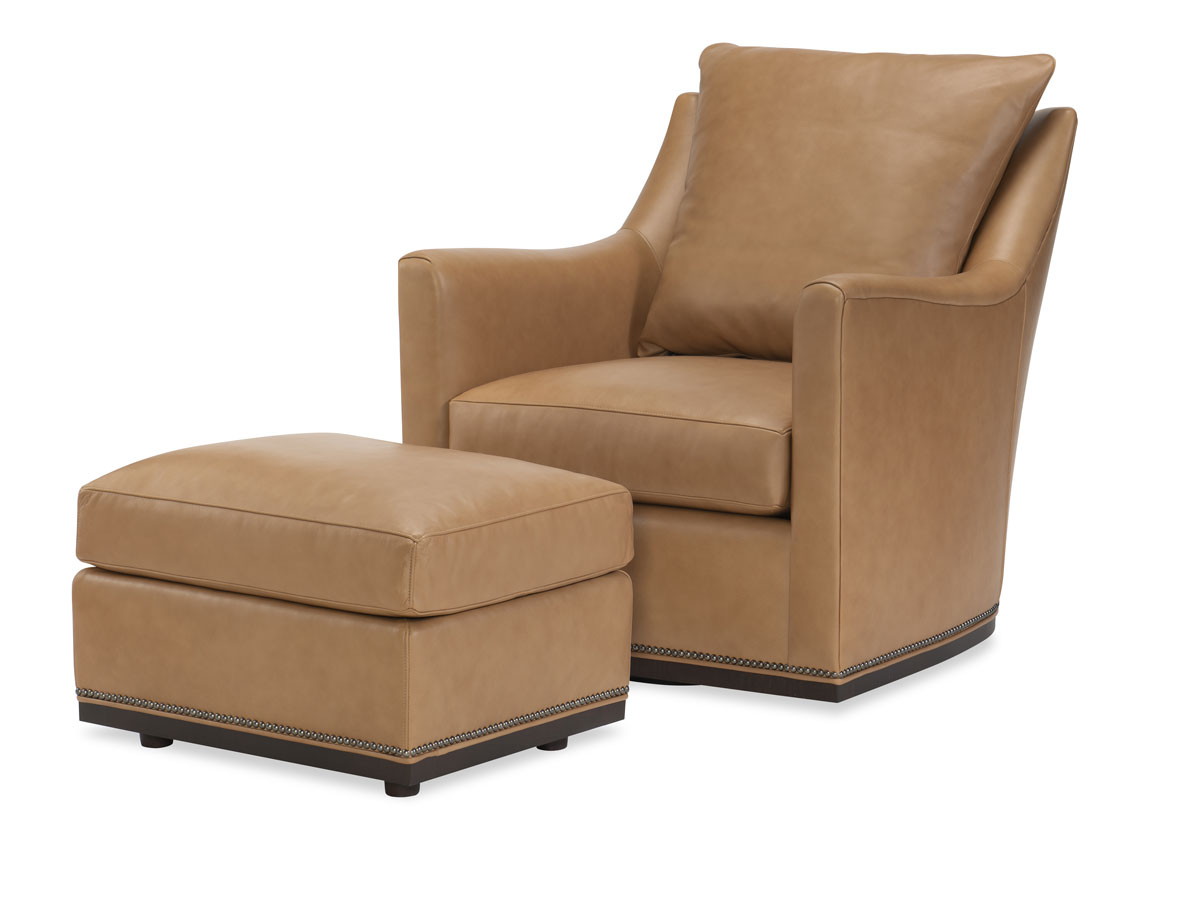 Wesley Hall L511 Jamestown Swivel Chair and L511-24 Jamestown Ottoman