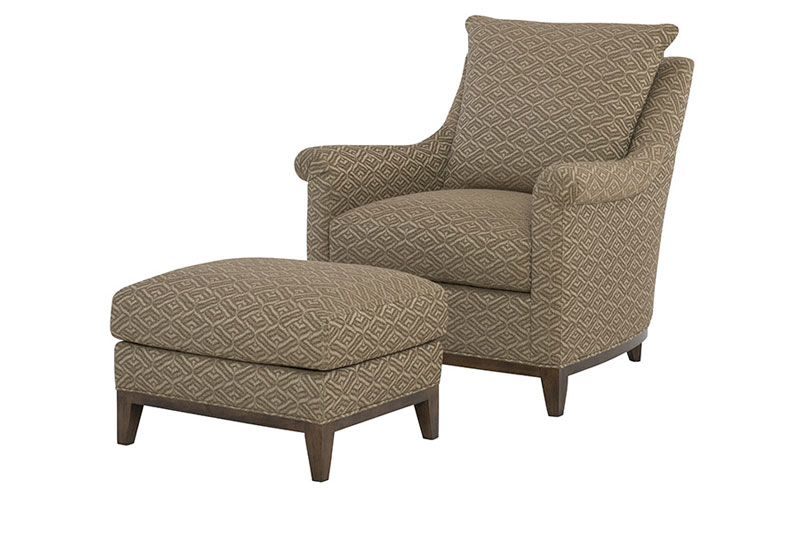 2007 Snyder Chair & Ottoman by Wesley Hall