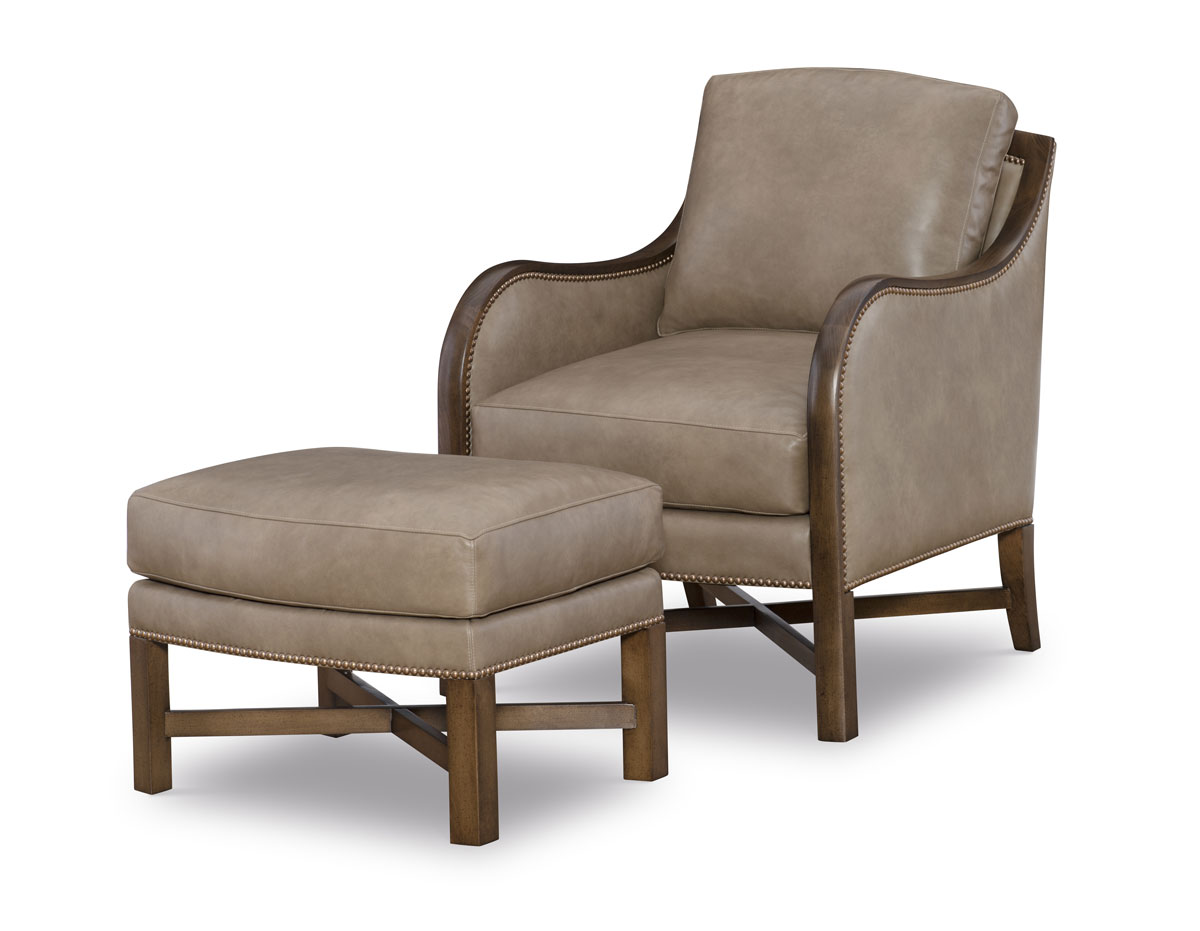 Wesley Hall L515 Dover Chair and L515-24 Dover Ottoman