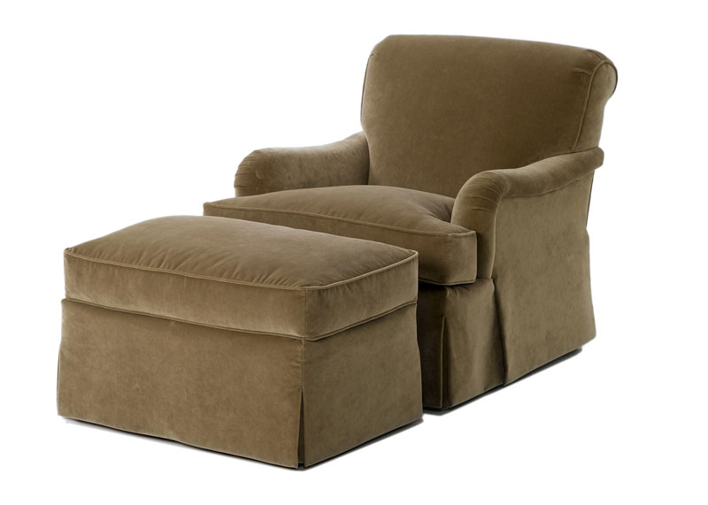 1951 Wellesley Chair & Ottoman by Wesley Hall
