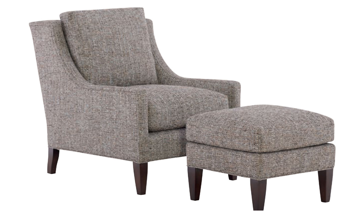 2037 Ryland Chair & Ottoman by Wesley Hall
