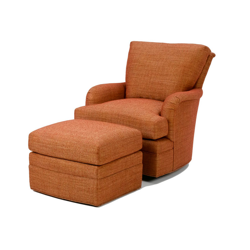 Wesley Hall 706 Oscar Swivel Glider and 706-25 Oscar Ottoman