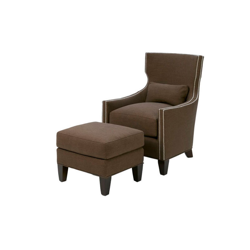 Wesley Hall 712 Tribeca Chair and 712-24 Tribeca Ottoman