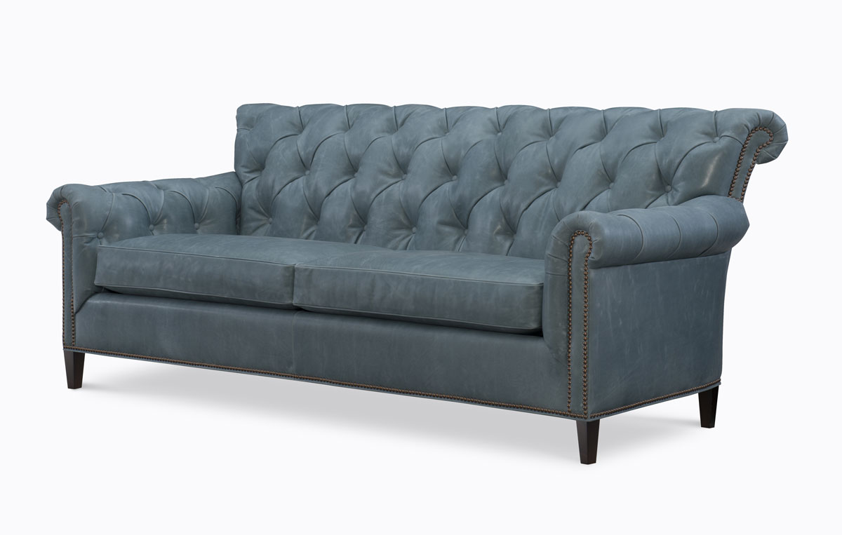 Wesley Hall L2512-84 Ivester Leather Sofa