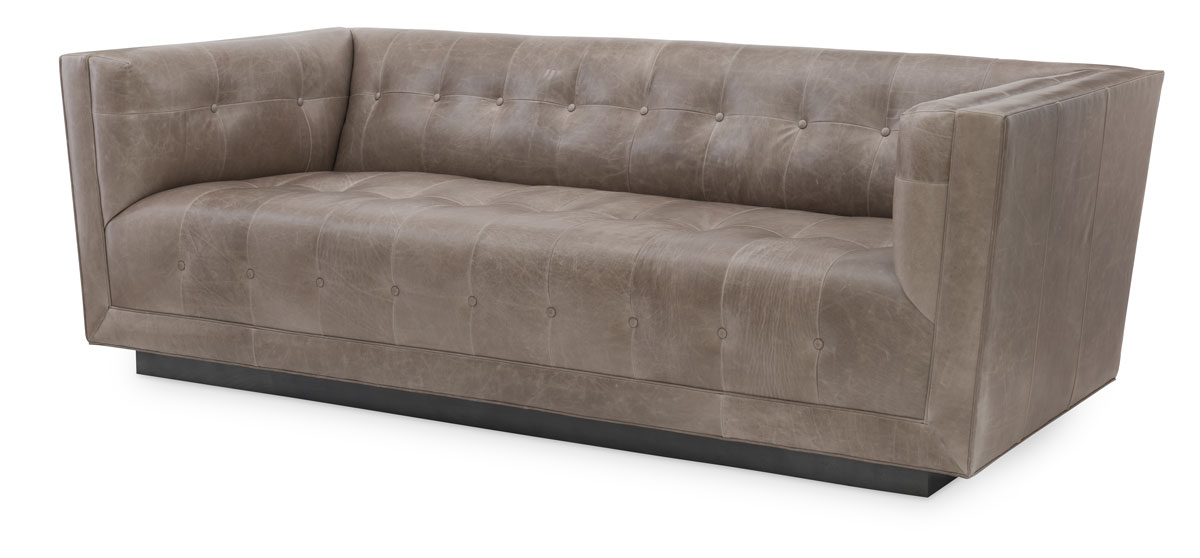Wesley Hall L2538-95 Malone Leather Sofa