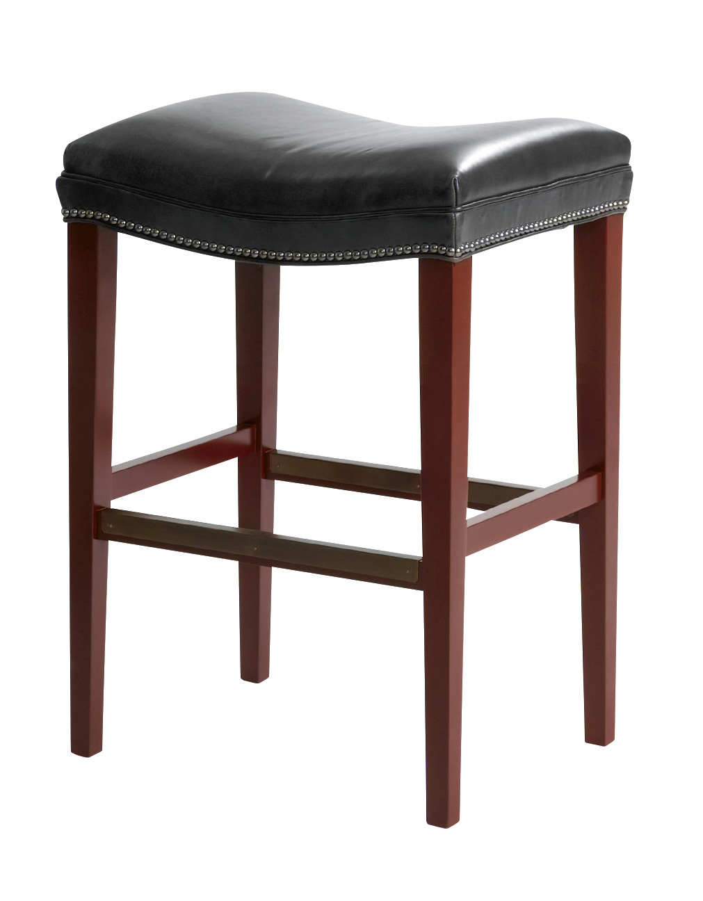 Dylan Bar Height Stool in Leather