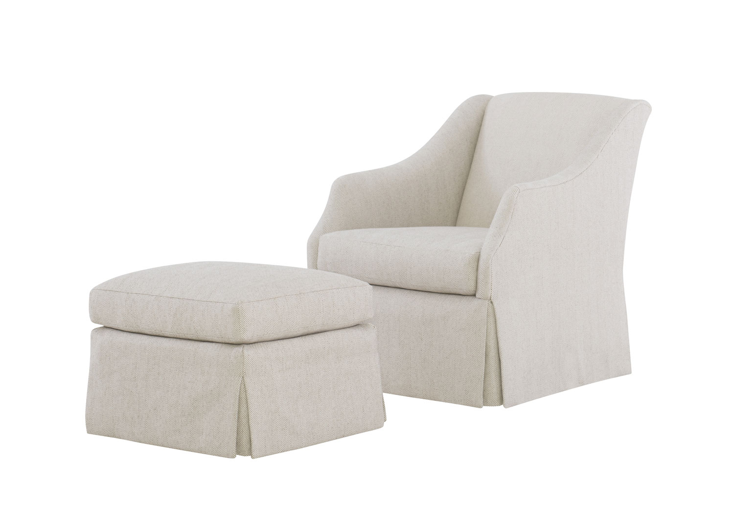 Wesley Hall 579 Julian Swivel Chair and 579-22 Julian Ottoman