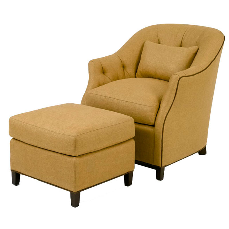 Wesley Hall 682 Beckett Chair and 682-22 Beckett Ottoman