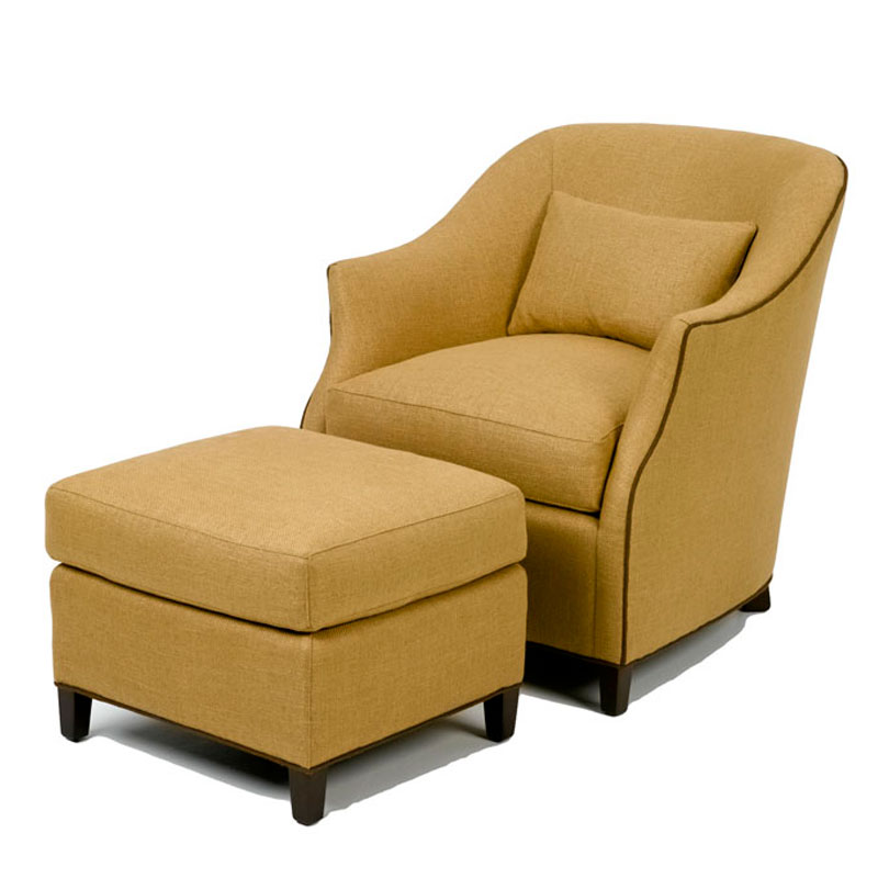 Wesley Hall 684 Stowe Chair and 684-22 Stowe Ottoman