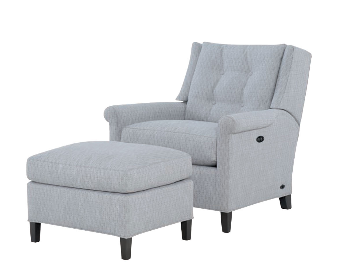 Wesley Hall 561 Fallon Tilt Back Chair And 561 26 Fallon Ottoman Ohio Hardwood Furniture