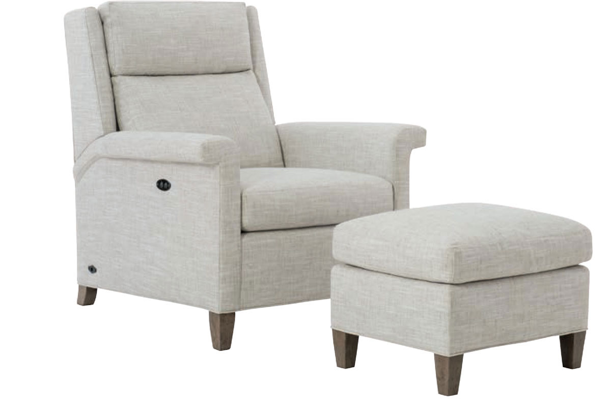 Wesley Hall 563 Talley Tilt Back Chair and 563-23 Talley Ottoman