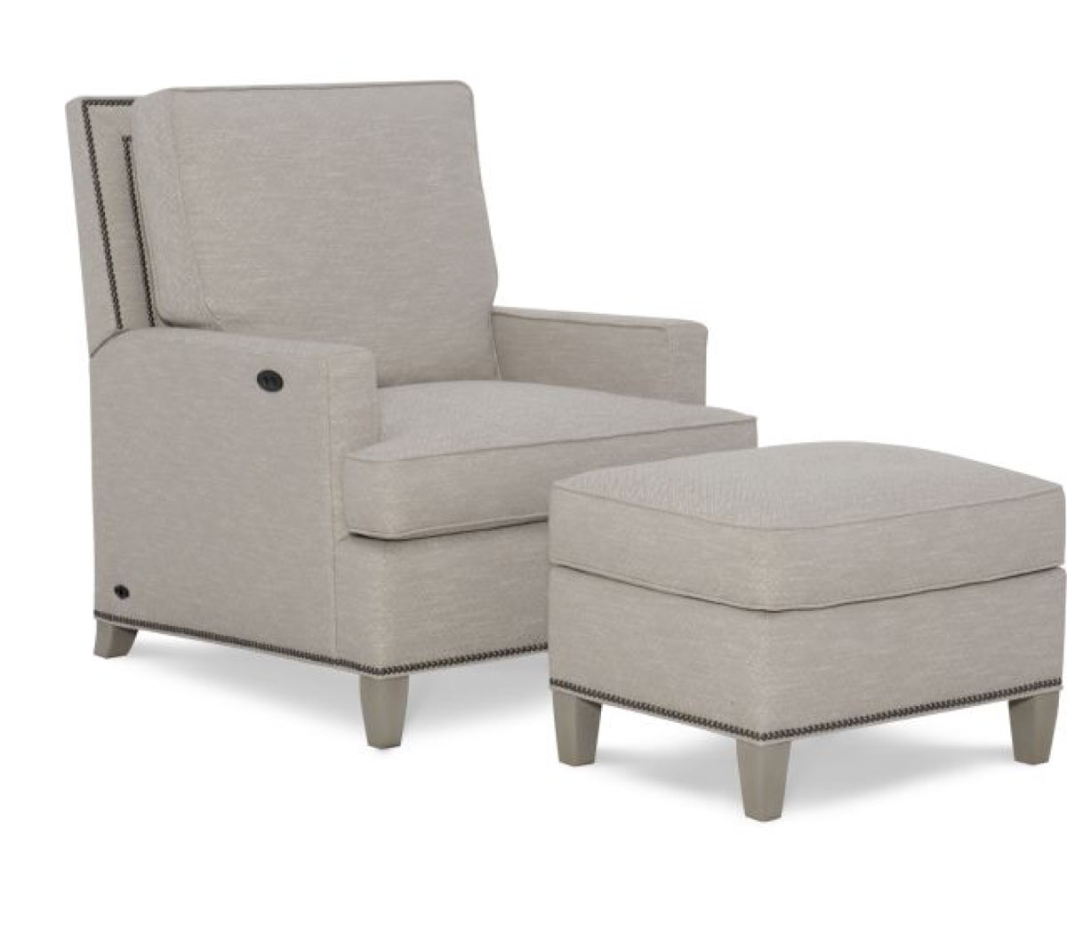 Wesley Hall 552 Landrith Tilt Back Chair and 552-26 Landrith Ottoman