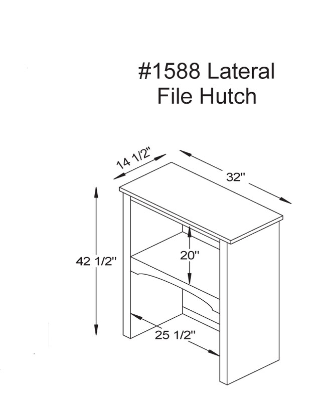 Woodbury Hutch 1588 Dimensions