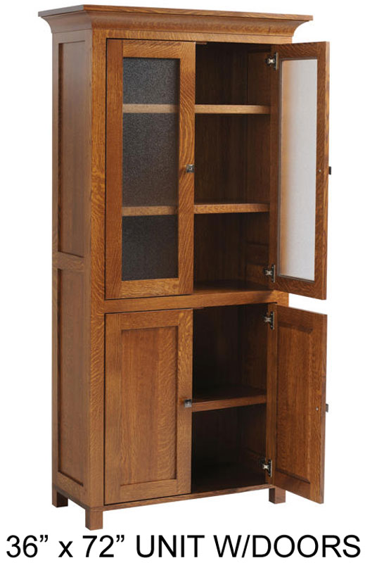 36 Inch Wide Mission Bookcase Ohio Hardwood Furniture